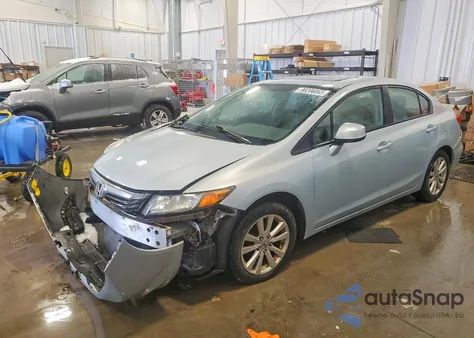 2012 Honda Civic Ex из США, поврежденный, VIN 2HGFB2F82CH522983